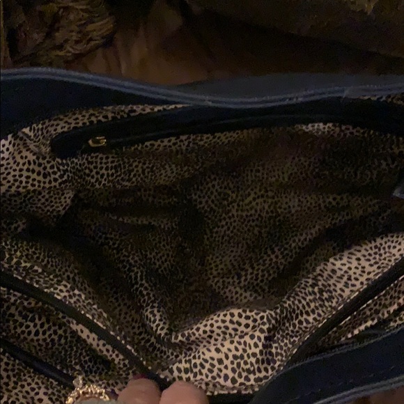 Navy blue shoulder bag - Picture 6 of 8